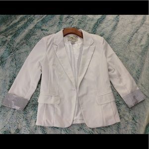 White fashion blazer.